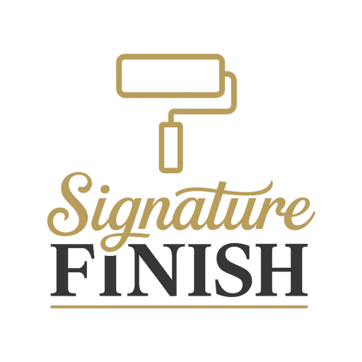 signature finish professional painter & decorator logo upscaled transparent margin 20pct